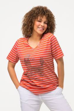 Große Größen T-Shirt, Damen, orange, Größe: 46/48, Baumwolle, Ulla Popken von Ulla Popken