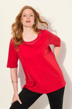 Große Größen T-Shirt, Damen, rot, Größe: 42/44, Baumwolle, Ulla Popken von Ulla Popken