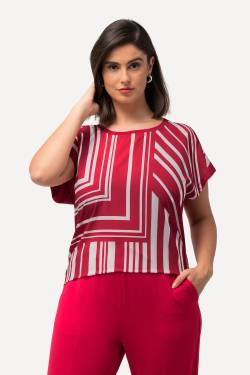 Große Größen T-Shirt, Damen, rot, Größe: 42/44, Polyester/Viskose, Ulla Popken von Ulla Popken