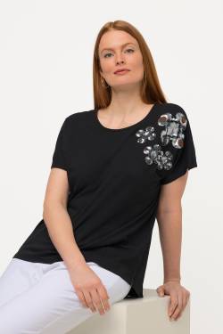 Große Größen T-Shirt, Damen, schwarz, Größe: 42/44, Baumwolle, Ulla Popken von Ulla Popken
