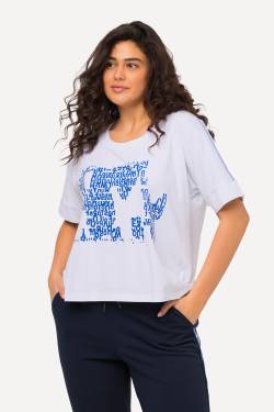 Große Größen T-Shirt, Damen, weiß, Größe: 50/52, Baumwolle, Ulla Popken von Ulla Popken