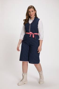 Große Größen Trachten-Jumpsuit, Damen, grau, Größe: 44, Baumwolle, Ulla Popken von Ulla Popken