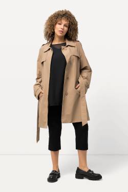 Große Größen Trenchcoat, Damen, braun, Größe: 46/48, Baumwolle/Synthetische Fasern, Ulla Popken von Ulla Popken