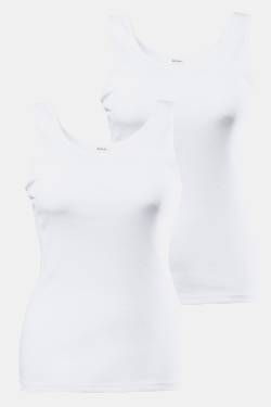 Große Größen Unterhemd, Damen, weiß, Größe: 74/76, Baumwolle, Ulla Popken von Ulla Popken