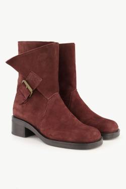 Leder-Boots, Damen, rot, Größe: 38, Leder, Ulla Popken von Ulla Popken