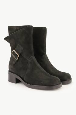 Leder-Boots, Damen, schwarz, Größe: 38, Leder, Ulla Popken von Ulla Popken