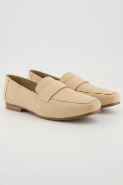 Leder-Loafer, Damen, beige, Größe: 38, Leder, Ulla Popken von Ulla Popken