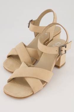 Leder-Sandalen, Damen, beige, Größe: 39, Leder, Ulla Popken von Ulla Popken