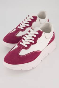 Leder-Sneaker, Damen, rosa, Größe: 44, Leder, Ulla Popken von Ulla Popken