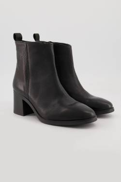 Leder-Stiefeletten, Damen, schwarz, Größe: 41, Leder/Baumwolle, Ulla Popken von Ulla Popken