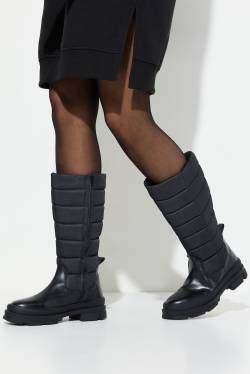 Lederstiefel, Damen, schwarz, Größe: 39, Leder/Synthetische Fasern, Ulla Popken von Ulla Popken