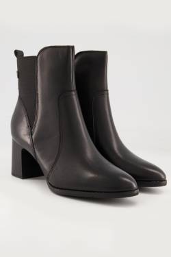 Tamaris Leder-Stiefeletten, Damen, schwarz, Größe: 38, Polyester/Leder, Ulla Popken von Ulla Popken