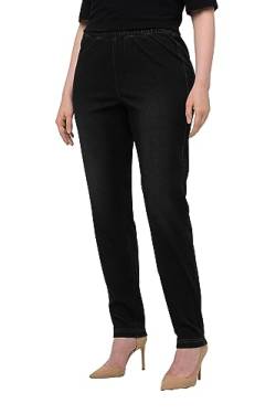 Ulla Popken Damen Jersey-Jeans Hose, Black, 47W / 32L von Ulla Popken