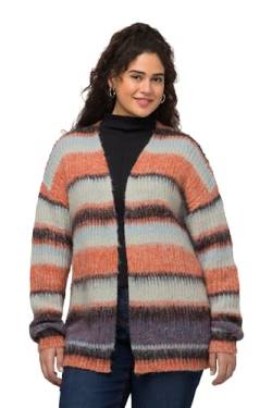 Ulla Popken Damen Long Strickjacke, rotorange, 46-48 von Ulla Popken