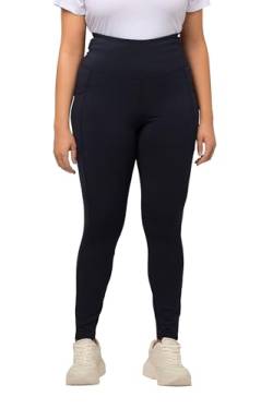 Ulla Popken Damen Sportleggings, schnelltrocknend, hochelastisch Hose, Marine, 36W x 32L von Ulla Popken