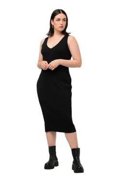 Ulla Popken Damen Strickkleid Kleid, schwarz, 46/48 von Ulla Popken