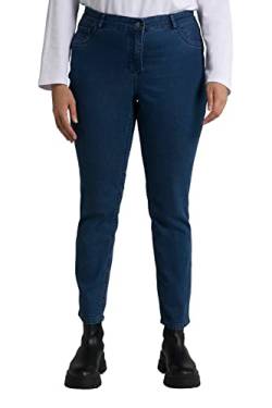 Ulla Popken Damen Wendejeans Sammy, Sterne/Uni, schmaler 5-Pocket-Schnitt Hosen, Blue Denim, 32W / 32L von Ulla Popken