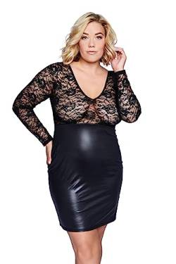 Ulla Popken Damen große Größen Übergrößen Plus Size 2er Pack, Kleid & String schwarz 46+ 824739100-46+ von Ulla Popken