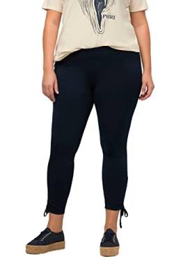 Ulla Popken Damen with Gatherings Leggings, Marine, 32W / 32L von Ulla Popken