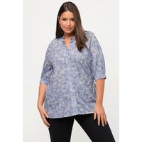 Ulla Popken Druckbluse Bluse A-Linie Rundhals 3/4-Arm Biobaumwolle von Ulla Popken