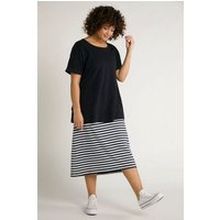 Ulla Popken Jerseykleid Bellieva-Kleid Jersey oversized doppellagig GOTS von Ulla Popken