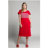 Ulla Popken Jerseykleid Kleid Ringel Rundhals Halbarm von Ulla Popken