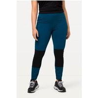 Ulla Popken Lederimitathose Wander-Leggings Zipptasche High Waist Elastikbund von Ulla Popken