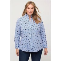 Ulla Popken Longbluse Bluse Kelchkragen Knopfleiste Langarm von Ulla Popken