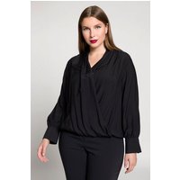 Ulla Popken Longbluse Bluse Seidenmix V-Ausschnitt Langarm von Ulla Popken