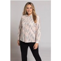 Ulla Popken Longbluse Bluse Statement-Streifen Hemdkragen Langarm von Ulla Popken