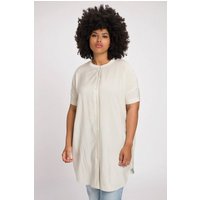 Ulla Popken Longbluse Lyocell-Bluse Punkte Oversized Rundhals Halbarm von Ulla Popken