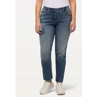 Ulla Popken Regular-fit-Jeans Boyfriend-Jeans Destroy-Effekte weites Bein von Ulla Popken