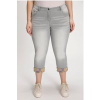 Ulla Popken Regular-fit-Jeans Mom-Jeans innen bedruckt 5-Pocket-Schnitt von Ulla Popken