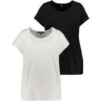 Ulla Popken Rundhalsshirt Bellieva T-Shirt 2er-Pack Umstandsmode Rundhals (2-tlg) von Ulla Popken