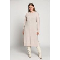 Ulla Popken Sommerkleid Strickkleid Zopfmuster Oversized Stehkragen von Ulla Popken