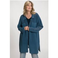 Ulla Popken Strickjacke Strickjacke A-Linie Hemdkragen von Ulla Popken