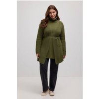 Ulla Popken Strickjacke Strickjacke Bindegürtel Rippstrick Biobaumwolle von Ulla Popken