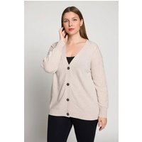 Ulla Popken Strickjacke Strickjacke Oversized Zopfmuster V-Ausschnitt von Ulla Popken