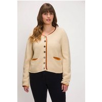 Ulla Popken Strickjacke Strickjacke Rundhalsausschnitt Langarm von Ulla Popken