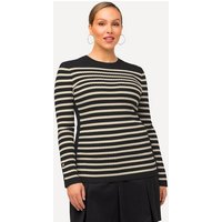 Ulla Popken Strickpullover Pullover Bretonstreifen Slim Rundhals Langarm von Ulla Popken