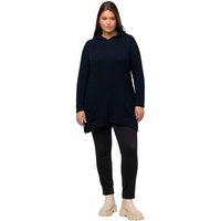 Ulla Popken Strickpullover Strick-Hoodie Patentstrick Langarm Biobaumwolle von Ulla Popken