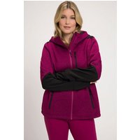 Ulla Popken Sweatjacke Fleecejacke Reflektordruck Kapuze Daumenloch von Ulla Popken