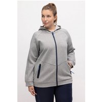 Ulla Popken Sweatjacke Sweatjacke Doubleface Kapuze Zipptaschen von Ulla Popken