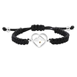 Uloveido Handgefertigtes geflochtenes Seil Armband mit echtem Senfsamen, inspirierendes christliches Armband, verstellbare Schnur, Glaube, Geschenk, Polyester, Harz von Uloveido