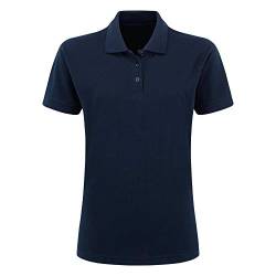 Ultimate Clothing Company UCC031F Damen-Poloshirt, kurzärmelig Gr. 46, marineblau von Ultimate Clothing Company
