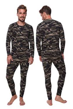 Outland Thermo-Unterwäsche-Set für Herren, Unterwäsche, weiches Fleece, warmes Langarmshirt und lange Unterhose - mehrfarbig - 4X-Large von Ultra Dry