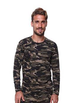 UltraDry Herren Thermo-Unterwäsche-Oberteil von Outland; Baselayer; weiches, leichtes, warmes Fleece, camouflage, Groß von Ultra Dry