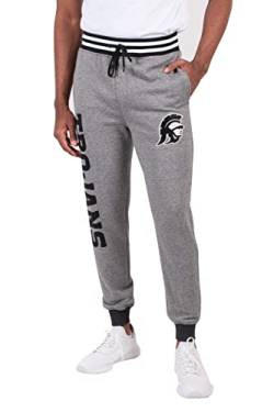 Ultra Game Herren Jogger 260 g/m² Fleece Hose, Schwarz meliert, X-Large von Ultra Game