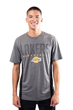 Ultra Game Herren NBA Active Tee Shirt, Dunkelgrau meliert, Medium von Ultra Game