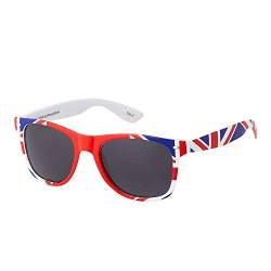 UltraByEasyPeasyStore Große Britische Flagge Sonnenbrillen Union Jack Farbige Erwachsene Klassische Sonnenbrille UV400 Hochwertige Brille Stilvolle Retro Mann Frau von UltraByEasyPeasyStore